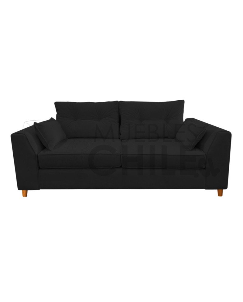 Sofá Magda 3 Cuerpos Tapiz Lino/Felpa | Muebles Chile