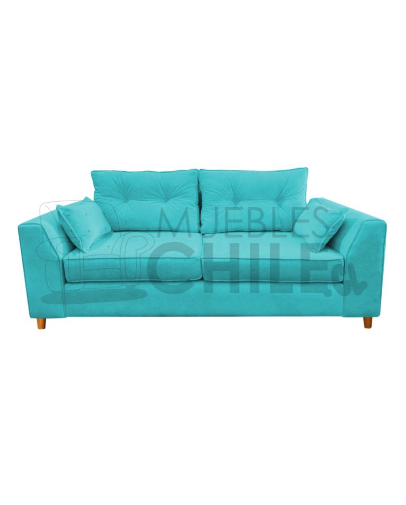 Sofá Magda 3 Cuerpos Tapiz Lino/Felpa | Muebles Chile