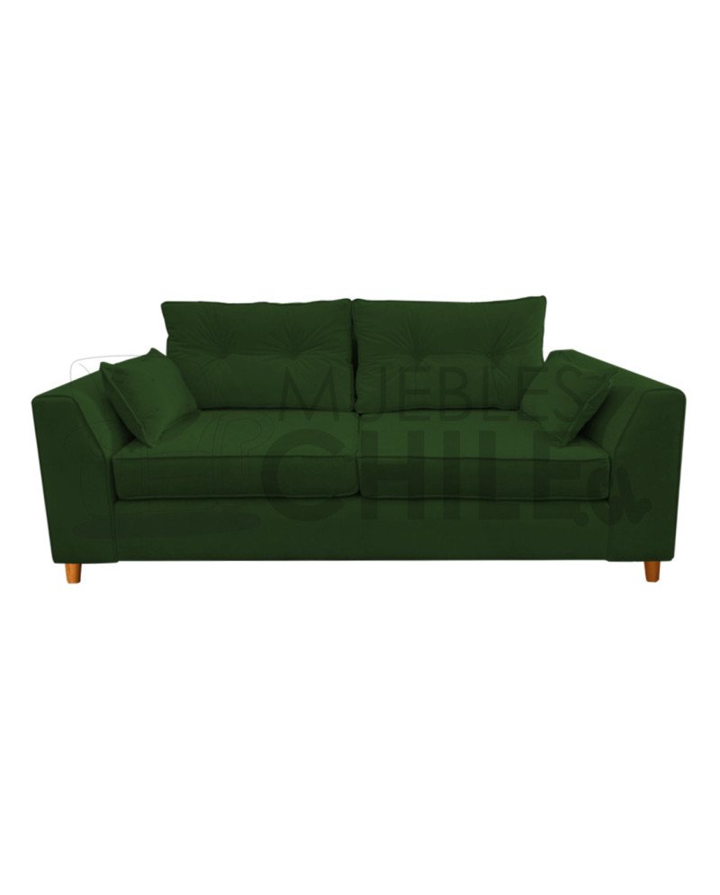Sofá Magda 3 Cuerpos Tapiz Lino/Felpa | Muebles Chile