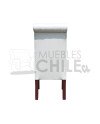 Silla Tapizada Capitoné Lino x4| MueblesChile.cl