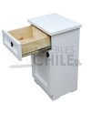 Velador Vintage Blanco 1 Puerta 1 Cajon – Muebles Chile