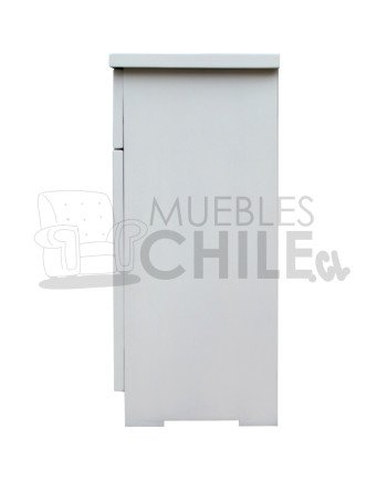 Velador Vintage Blanco 1 Puerta 1 Cajon – Muebles Chile