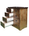 Comoda euca tinturada 90x90x45cm
