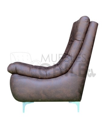 Sillón Butaca Cuero Bonded | Elegancia y Durabilidad