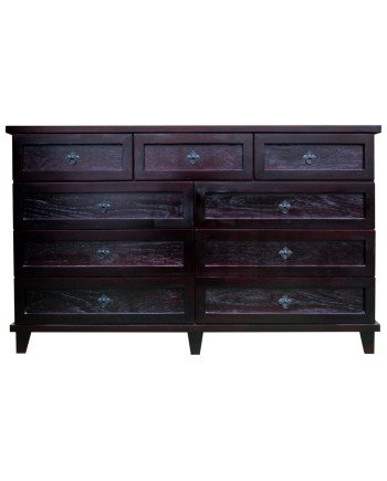 Cómoda Rústica con Riel Telescópico Metálico 150CM– Muebles Chile