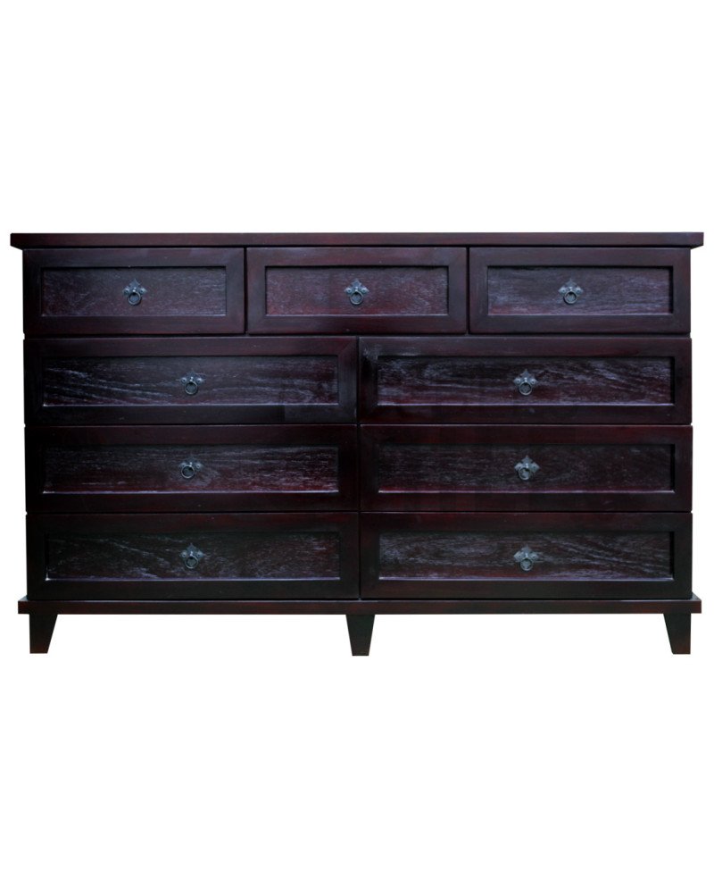 Cómoda Rústica con Riel Telescópico Metálico 150CM– Muebles Chile