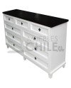 Cómoda Rústica con Riel Telescópico Metálico 150CM – Muebles Chile
