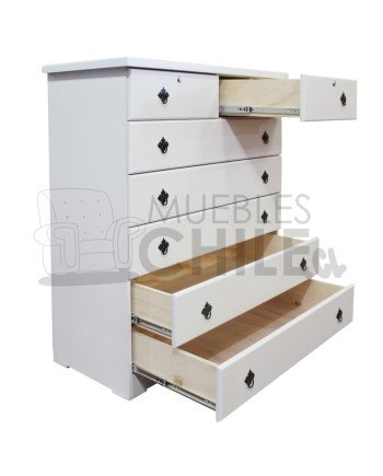 Cómoda Vintage en Pino y Terciado – Muebles Chile