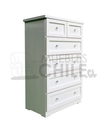 Cajonera Vintage Blanca en Pino y Terciado 80X120cm– Muebles Chile