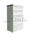 Cajonera Vintage Blanca en Pino y Terciado 80X120cm– Muebles Chile