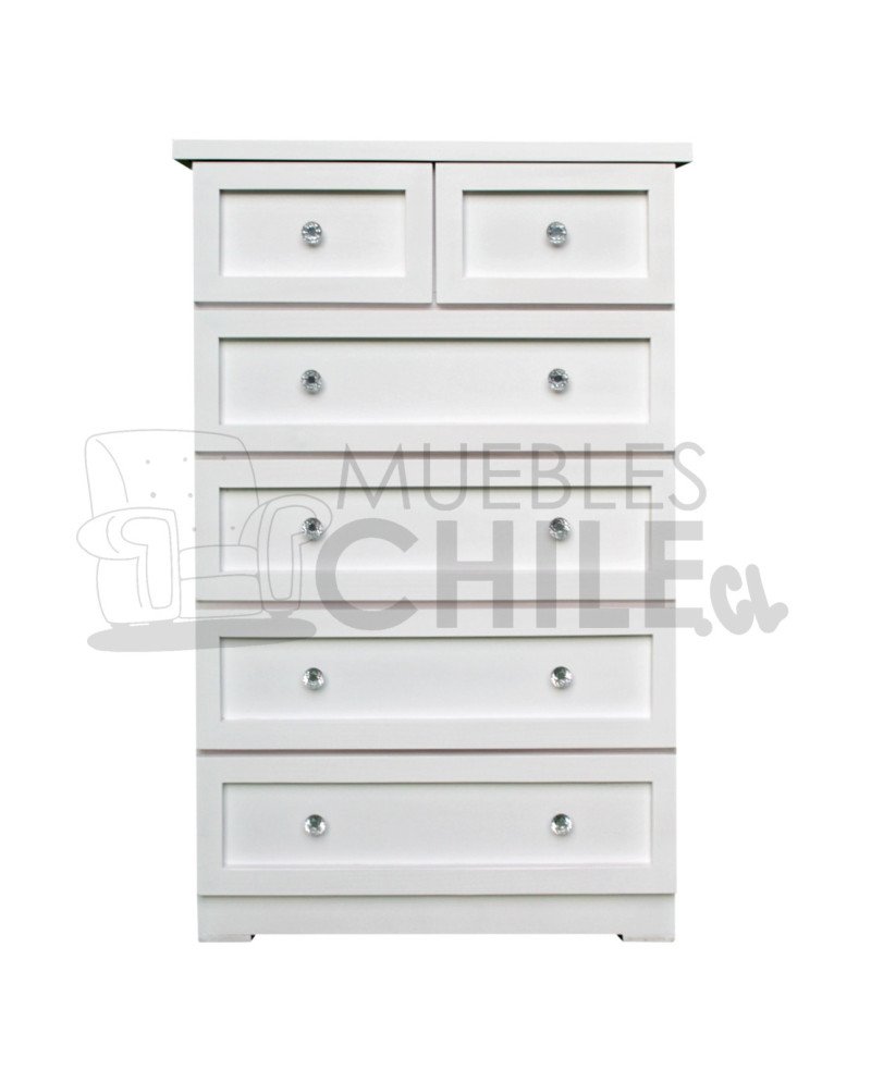 Cajonera Vintage Blanca en Pino y Terciado 80X120cm– Muebles Chile