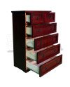Cómoda Rústica con Riel Telescópico Metálico 80CM – Muebles Chile