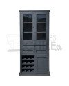 Licorera Vintage 85cm Pintada con Puerta de Vidrio – Mueble Bar Clásico