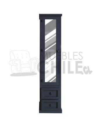 Vitrina Torre Vintage 40 cm en Madera de Pino Pintada y Lacada