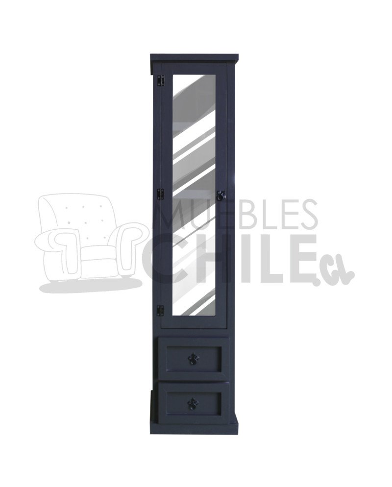 Vitrina Torre Vintage 40 cm en Madera de Pino Pintada y Lacada