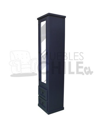 Vitrina Torre Vintage 40 cm en Madera de Pino Pintada y Lacada
