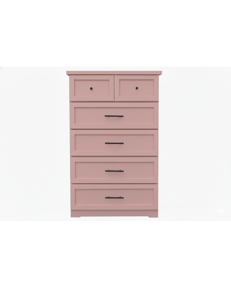 Cajonera Vintage Color en Pino y Terciado 80X120cm– Muebles Chile