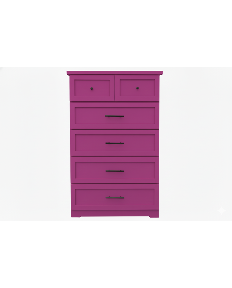 Cajonera Vintage Color en Pino y Terciado 80X120cm– Muebles Chile