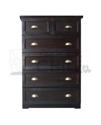 Cómoda Rústica con Riel Telescópico Metálico 80CM – Muebles Chile