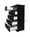 Cómoda Rústica con Riel Telescópico Metálico 80CM – Muebles Chile