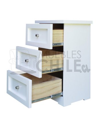 Velador Vintage 3 Cajones madera – Muebles Chile