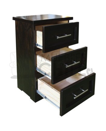 Velador Rústico 3 Cajones – Muebles Chile