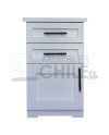 Velador Vintage Blanco 1 Puerta 2 Cajones – Muebles Chile