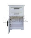 Velador Vintage Blanco 1 Puerta 2 Cajones – Muebles Chile