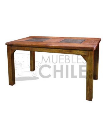 Mesa Comedor Rústica 160x90 cm 2 Piedras – Muebles Chile