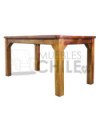 Mesa Comedor Rústica 160x90 cm 2 Piedras – Muebles Chile