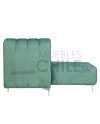 Seccional Ele Tubular Izquierdo Felpa – Sofá Moderno con Resortes Pocket
