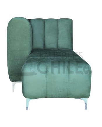 Seccional Ele Tubular Izquierdo Felpa – Sofá Moderno con Resortes Pocket