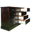 Cómoda Rústica con Riel Telescópico Metálico 150CM– Muebles Chile