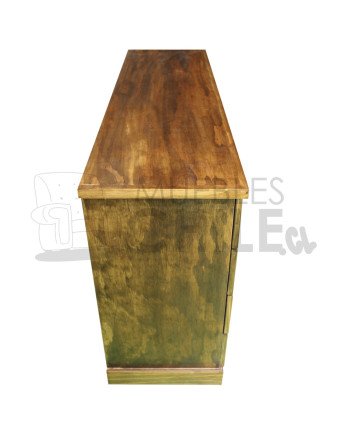 Cómoda Rústica con Riel Telescópico Metálico 150CM– Muebles Chile