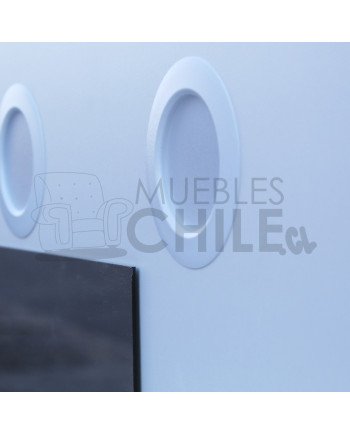 Tocador Blanco con Luz LED 75x42x162 cm – Melamina con Cajones Reforzados