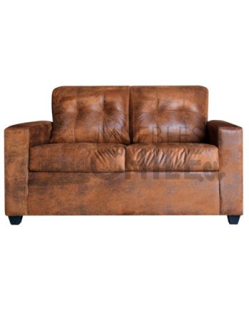 SOFA MONTREAL 2 CUERPOS CUERO BONDED ENVEJECIDO