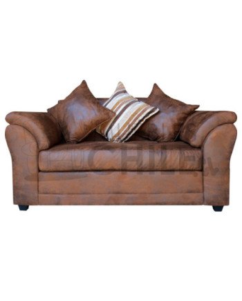 SOFA MUSTANG 2 CUERPOS CUERO BONDED ENVEJECIDO