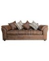 SOFA MUSTANG 3 CUERPOS CUERO BONDED ENVEJECIDO