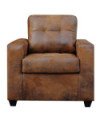 JUEGO DE LIVING MONTREAL CUERO BONDED ENVEJECIDO
