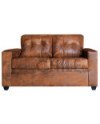 JUEGO DE LIVING MONTREAL CUERO BONDED ENVEJECIDO
