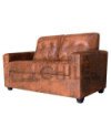 JUEGO DE LIVING MONTREAL CUERO BONDED ENVEJECIDO