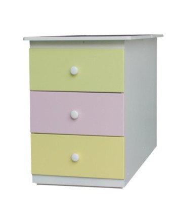 Cuna Baúl Corral 3 Etapas MDF Pintada