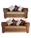 SOFAS MUSTANG 3-2 LINO Y CUERO BONDED ENVEJECIDO
