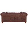 JUEGO DE LIVING CHESTERFIELD CUERO BONDED