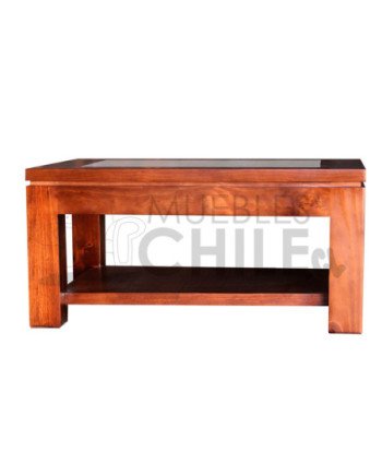 MESA DE CENTRO CON VIDRIO