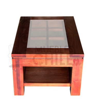 MESA DE CENTRO CON VIDRIO