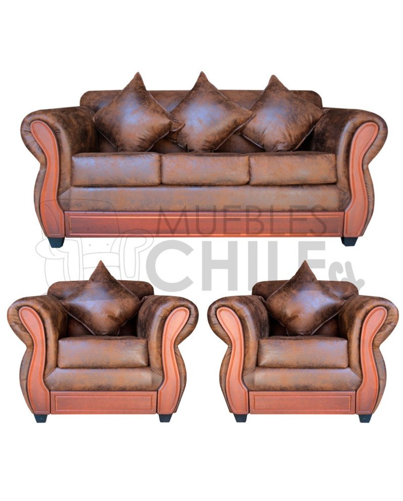 LIVING BOSTON 3-1-1 CUERO BONDED