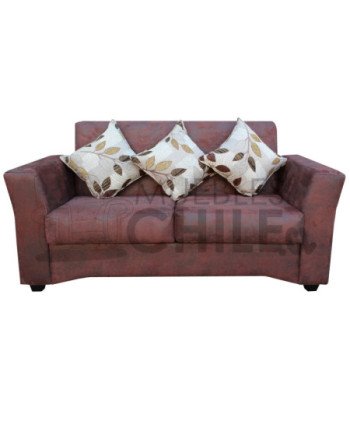 SOFA CITO 2 CUERPOS CUERO BONDED