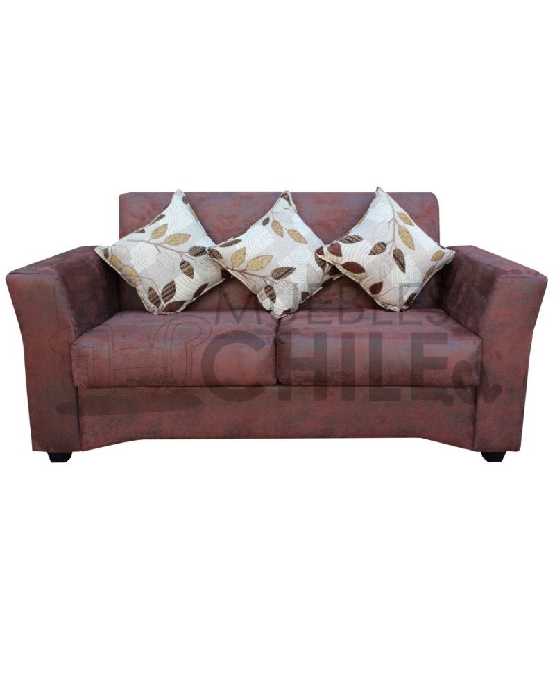 SOFA CITO 2 CUERPOS CUERO BONDED