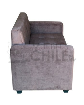 SOFA BRAZO RECTO 160CM 2 CUERPOS FELPA